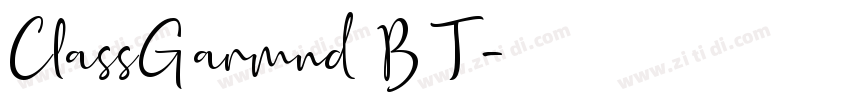 ClassGarmnd BT字体转换